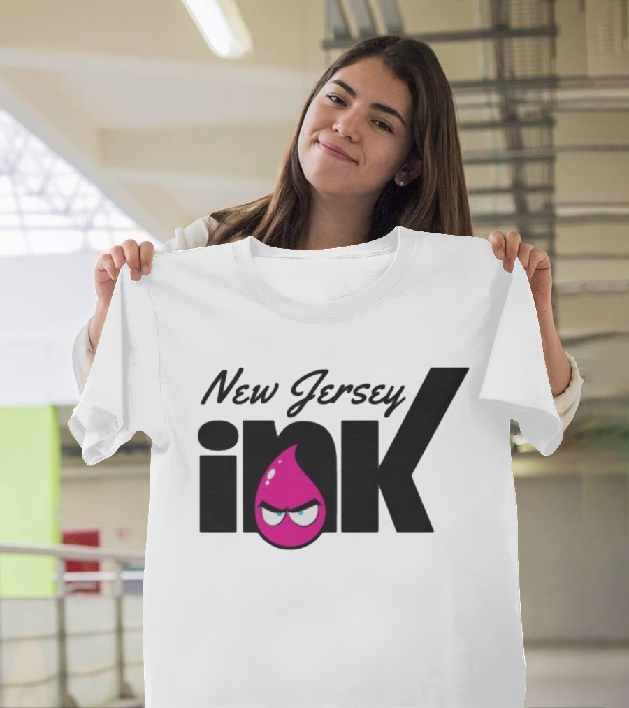 New Jersey Ink Angry Pink Droplet T-Shirt