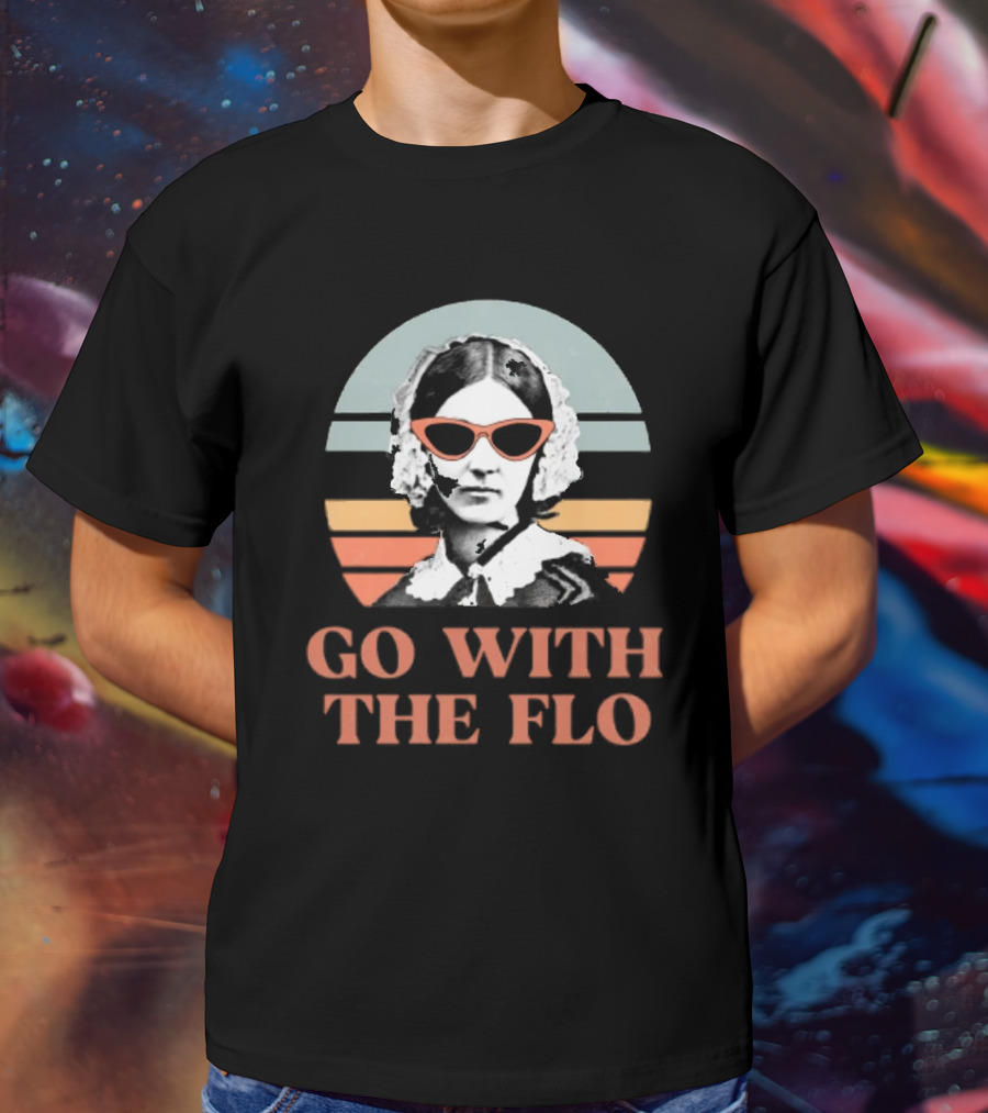 Nurse Practitioner Florence Nightingale Go With The Flo Vintage T-Shirt