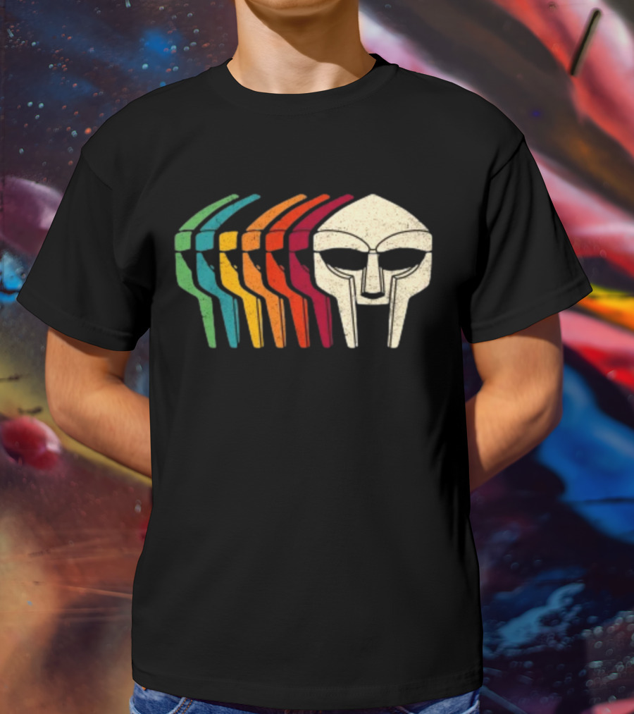 Retro Multicolor MF Doom Mask T-Shirt