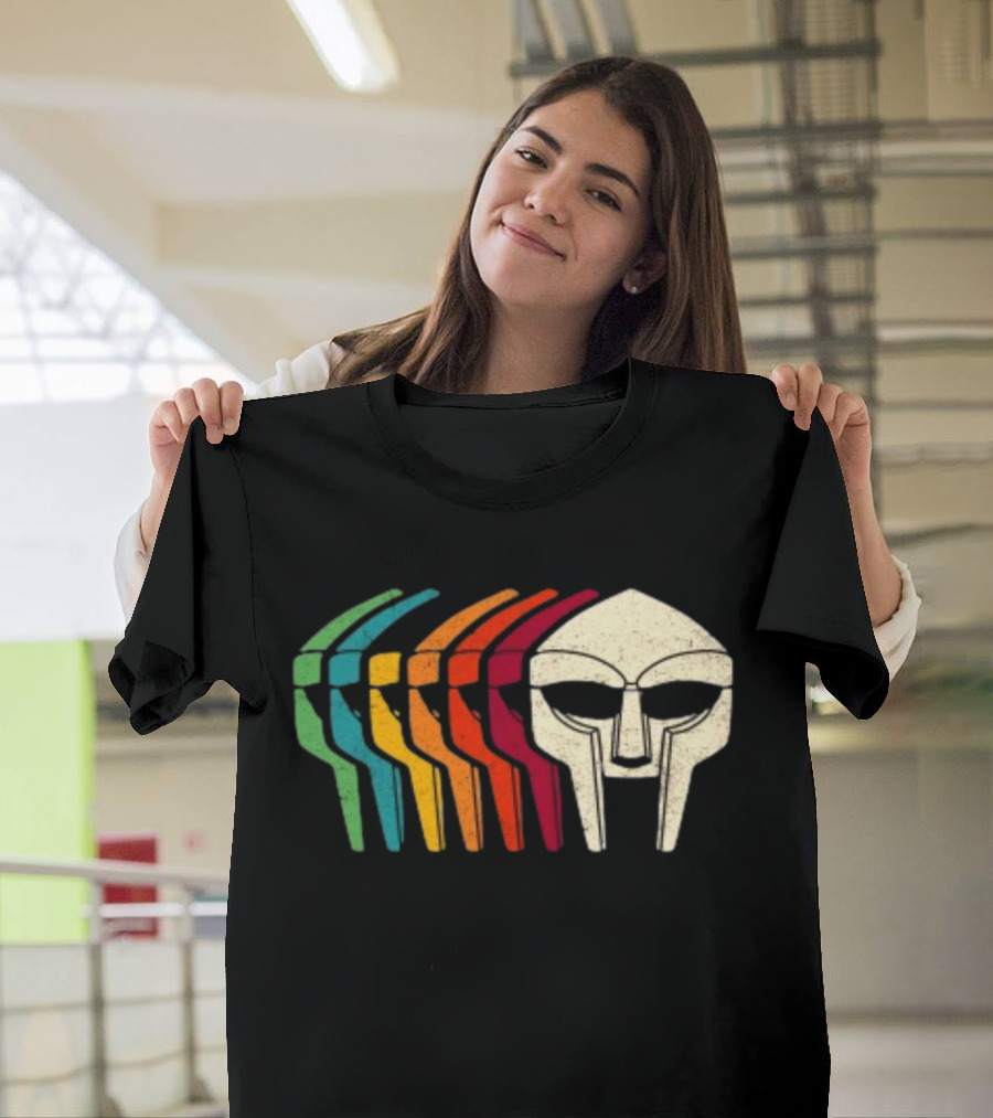 Retro Multicolor MF Doom Mask T-Shirt