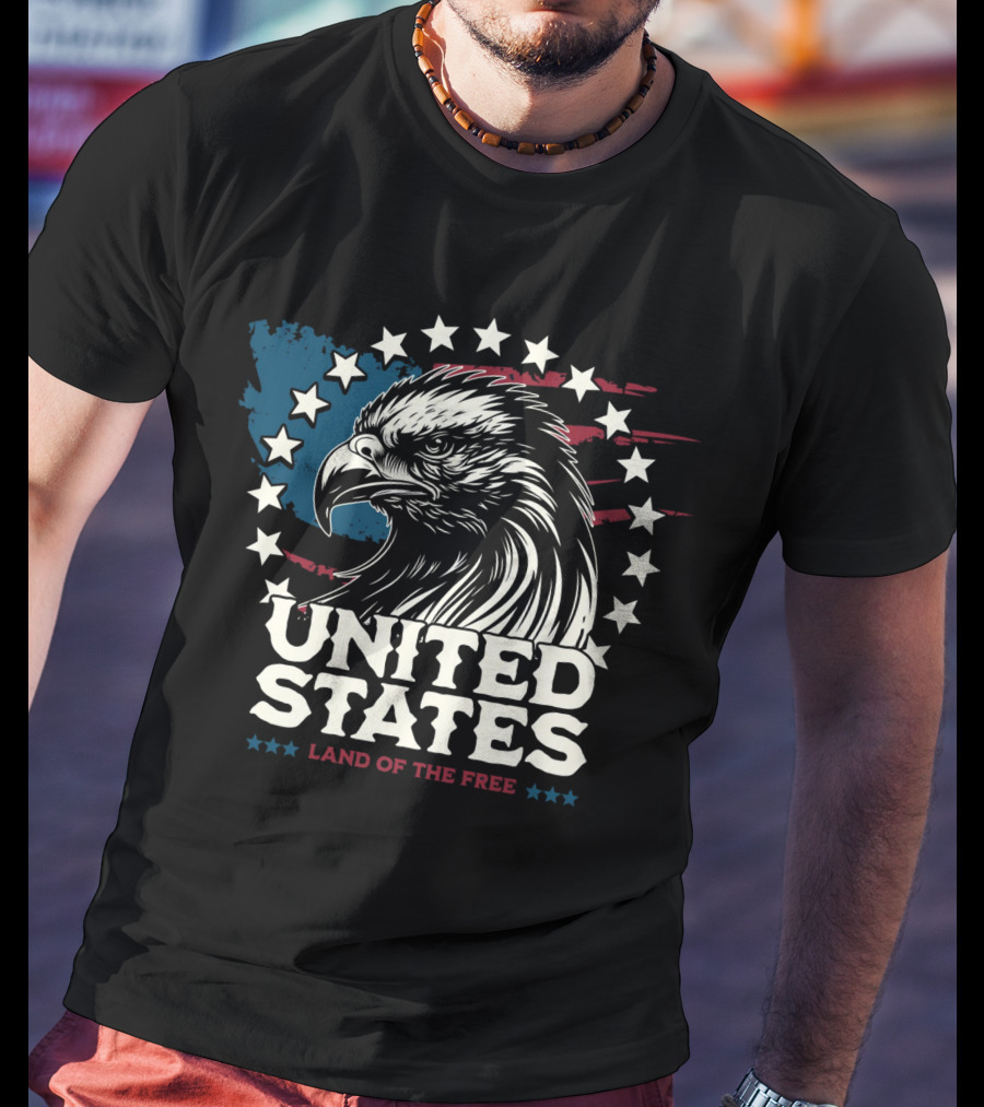 United States Land Of The Free Eagle T-Shirt