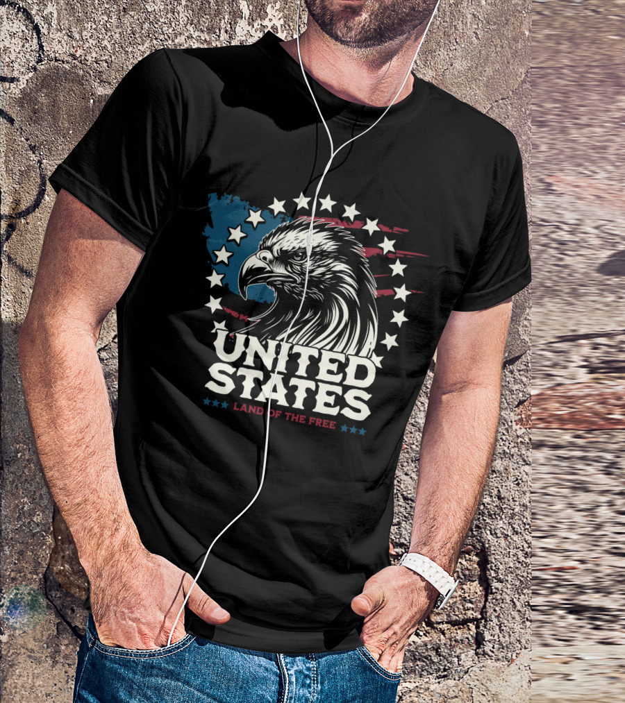 United States Land Of The Free Eagle T-Shirt