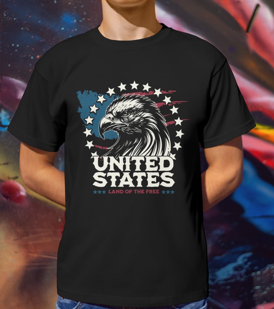 United States Land Of The Free Eagle T-Shirt
