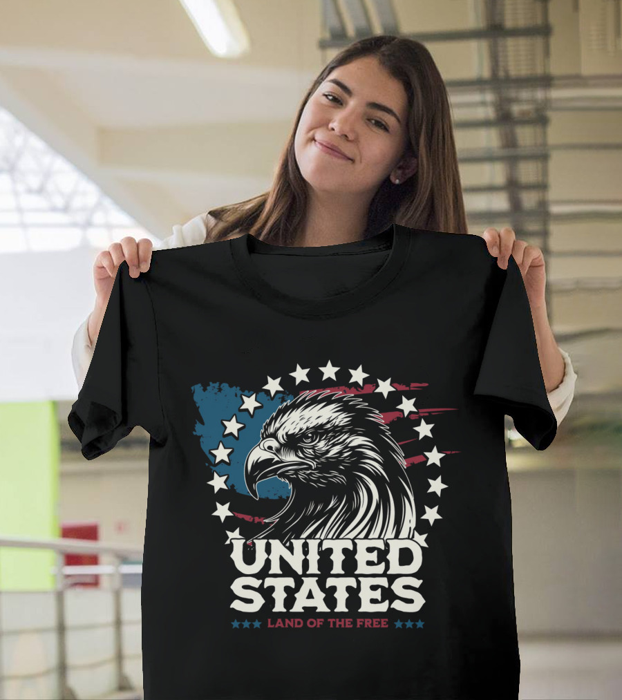 United States Land Of The Free Eagle T-Shirt