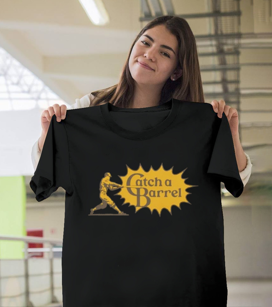 Catch A Barrel Baseball Player Swing Explosion T-Shirt