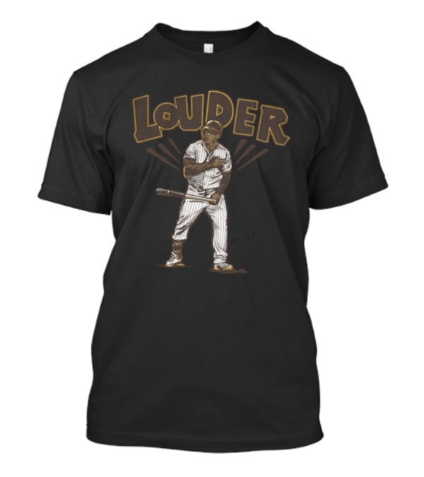 Trent Grisham Louder Baseball Theme With Dynamic Player Image T-Shirt