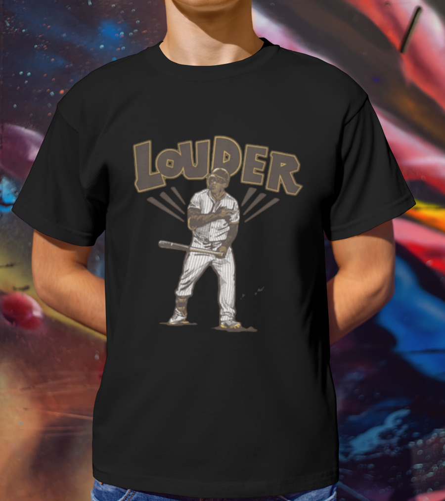 Trent Grisham Louder Baseball Theme With Dynamic Player Image T-Shirt