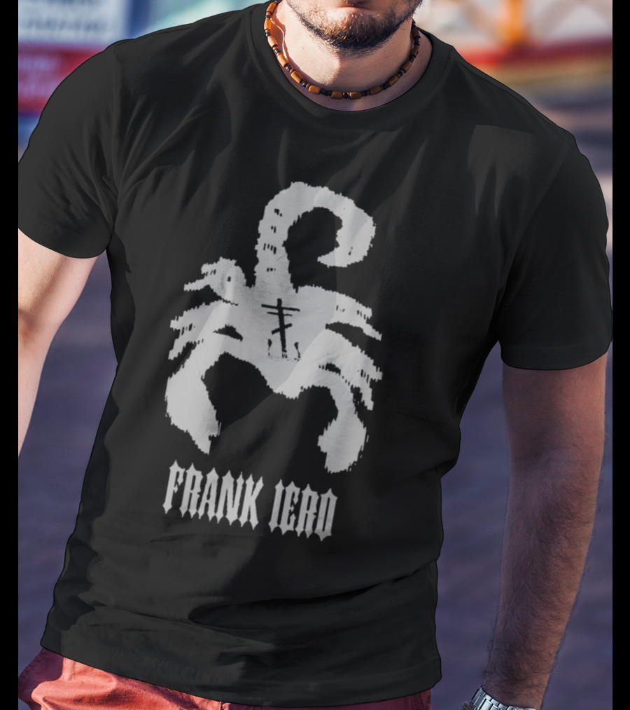 Frank Iero Scorpion With Cross T-Shirt