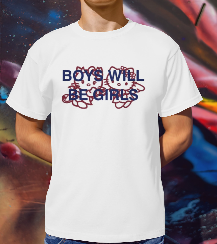 Hello Kitty Boys Will Be Girls T-Shirt