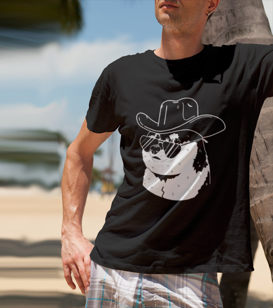 Rodeo Doge Cowboy Hat Sunglasses Collection T-Shirt