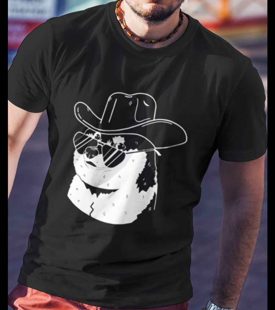 Rodeo Doge Cowboy Hat Sunglasses Collection T-Shirt