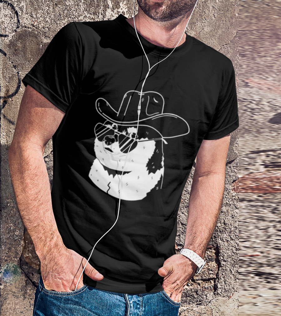 Rodeo Doge Cowboy Hat Sunglasses Collection T-Shirt
