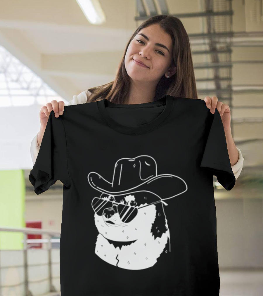 Rodeo Doge Cowboy Hat Sunglasses Collection T-Shirt