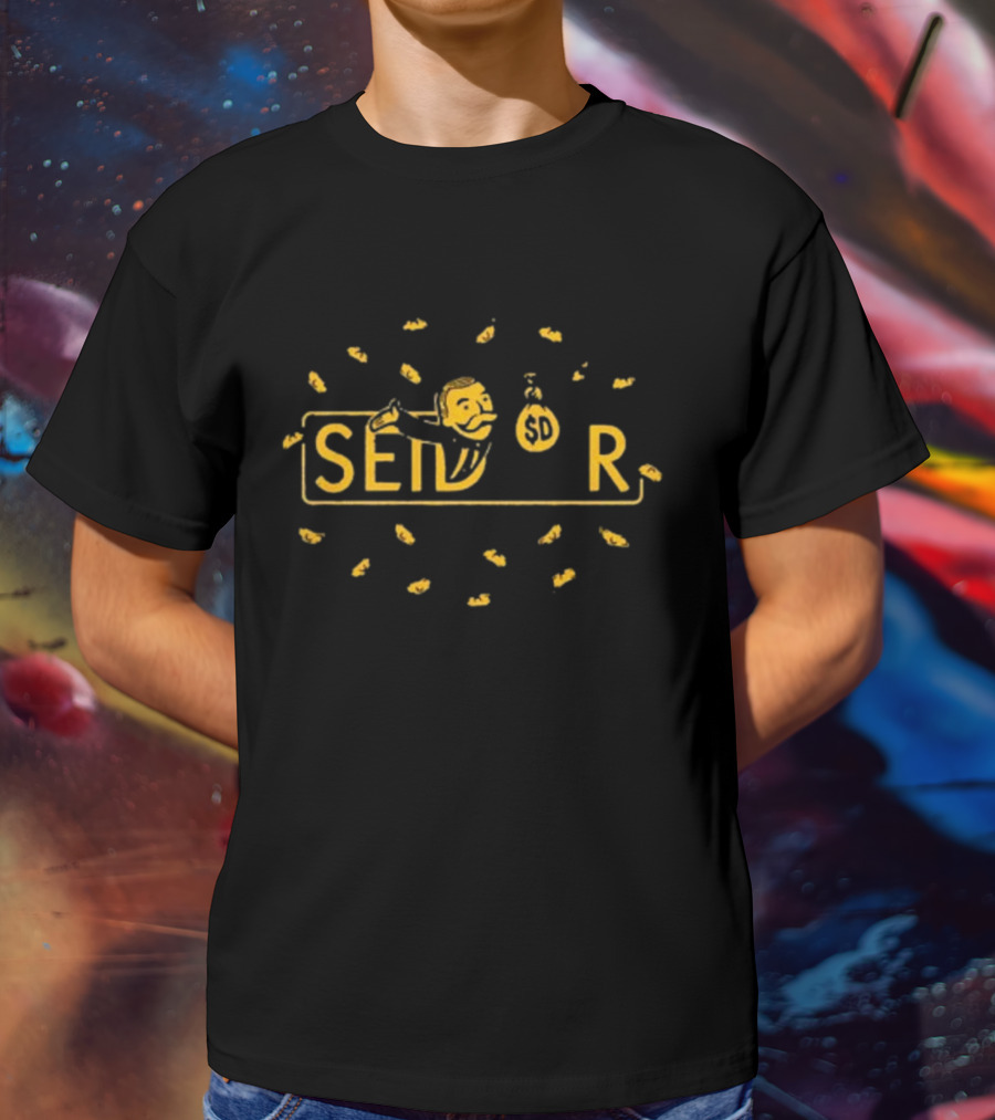 Seidler Monopoly Mr. Moneybags Style With Dollar Signs T-Shirt