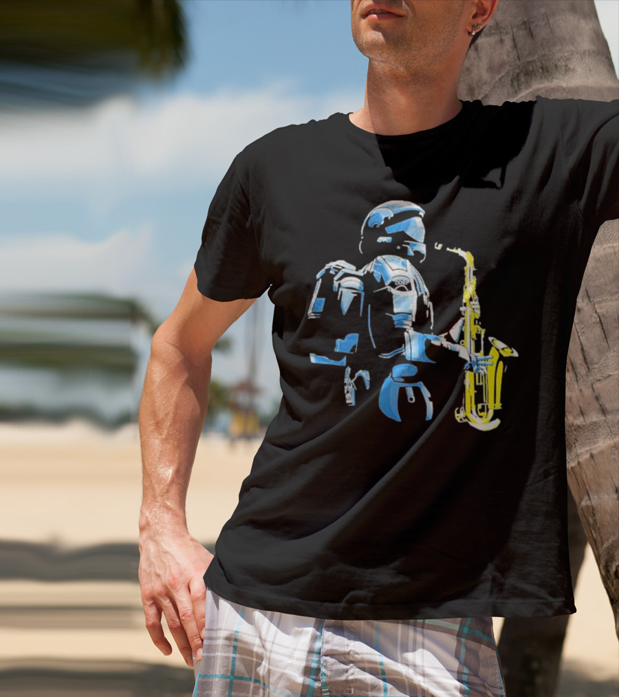 Halo 3 ODST Soldier Playing Saxophone T-Shirt