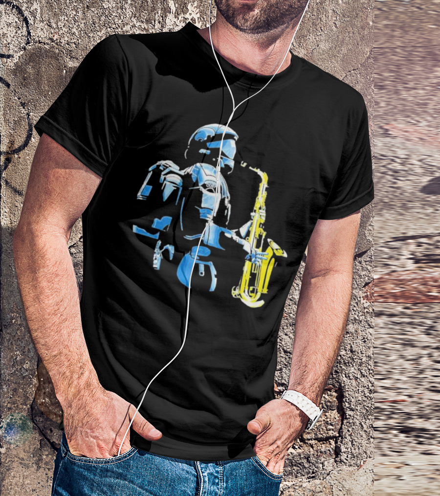Halo 3 ODST Soldier Playing Saxophone T-Shirt