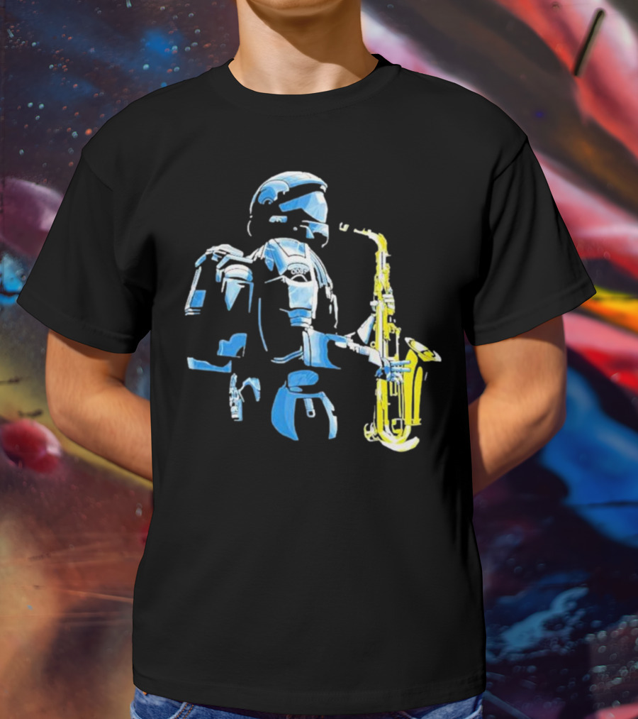 Halo 3 ODST Soldier Playing Saxophone T-Shirt