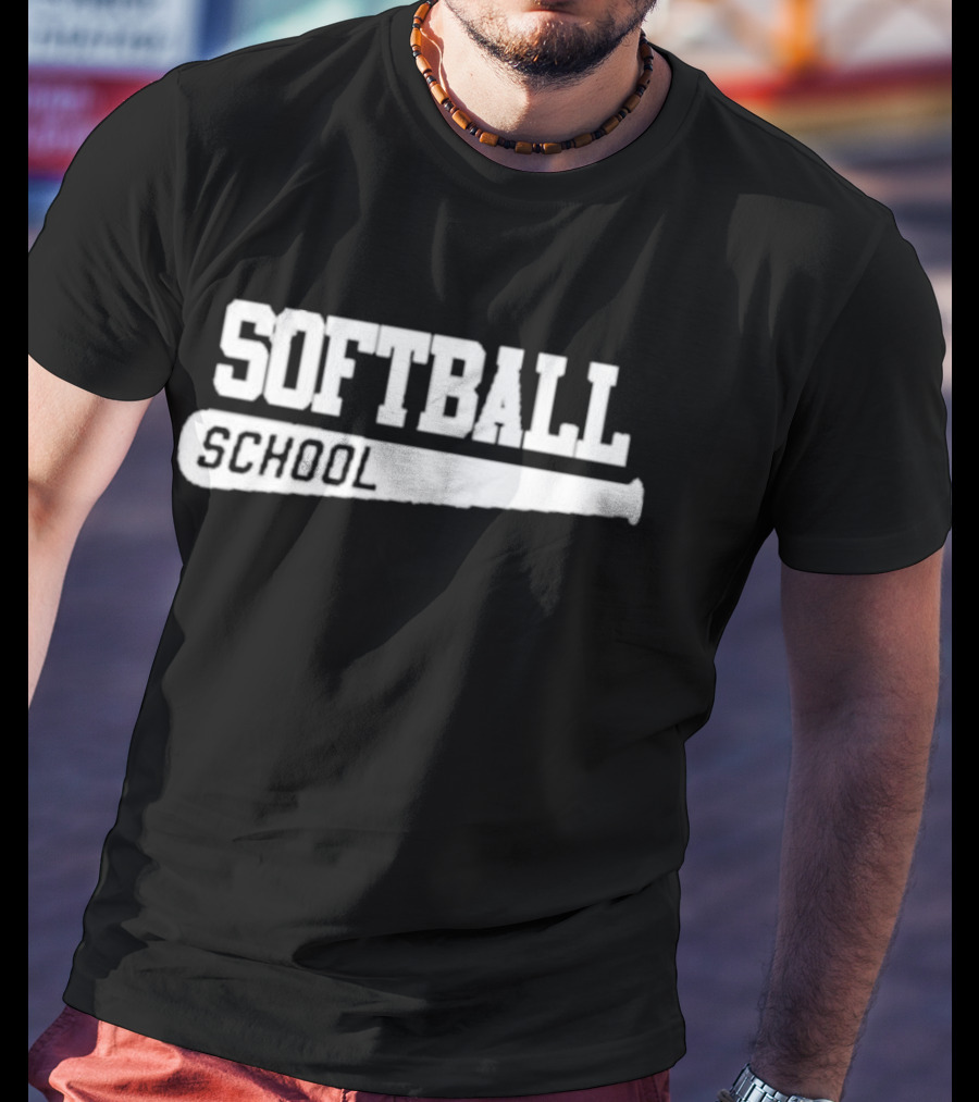 Softball School Bat T-Shirt
