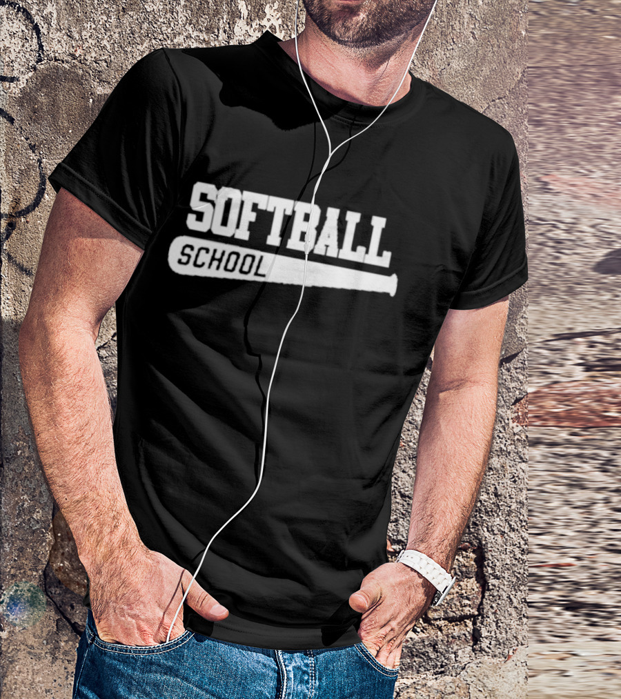 Softball School Bat T-Shirt