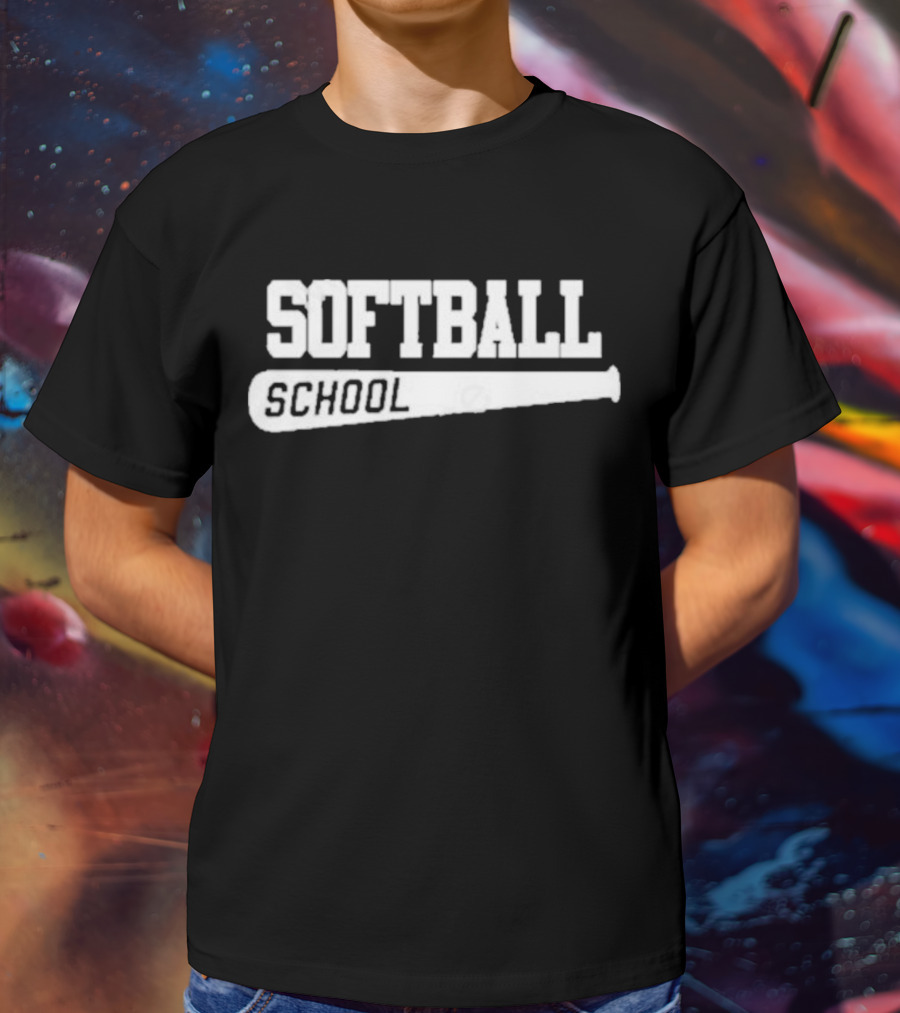 Softball School Bat T-Shirt