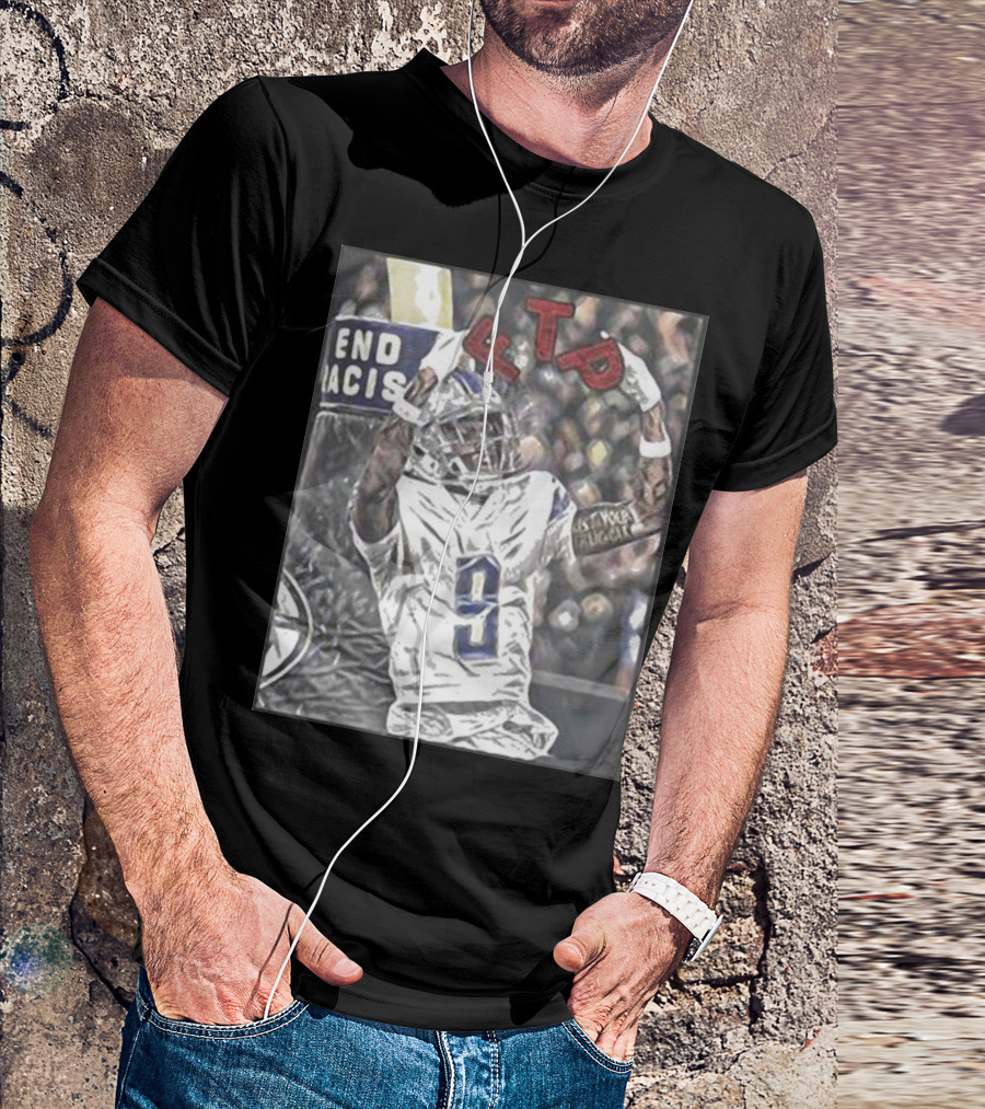 Detroit 313 Store Jameson Williams Football FTP V9 T-Shirt