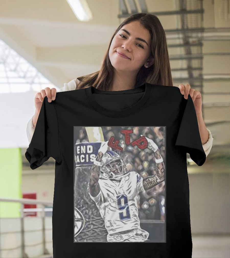 Detroit 313 Store Jameson Williams Football FTP V9 T-Shirt