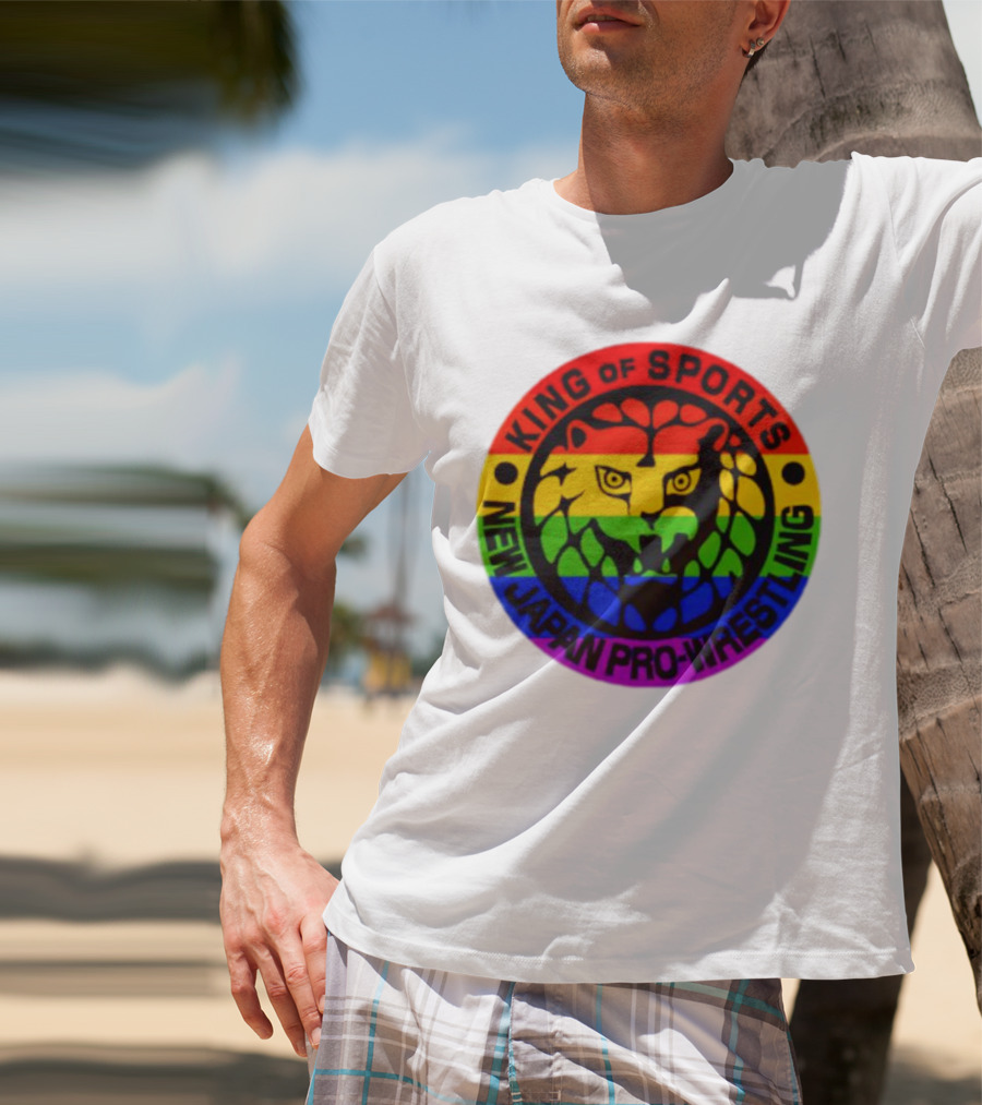 King Of Sports New Japan Pro-Wrestling Rainbow Lion T-Shirt
