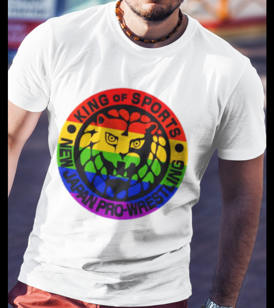 King Of Sports New Japan Pro-Wrestling Rainbow Lion T-Shirt
