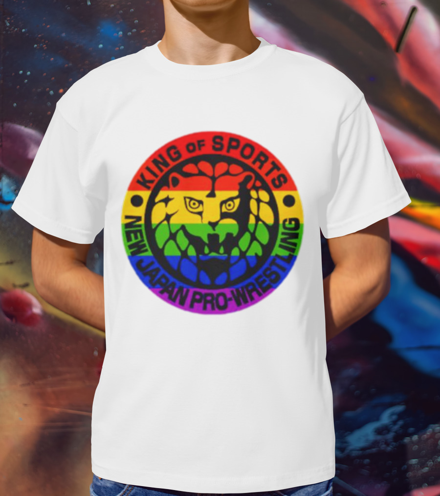 King Of Sports New Japan Pro-Wrestling Rainbow Lion T-Shirt