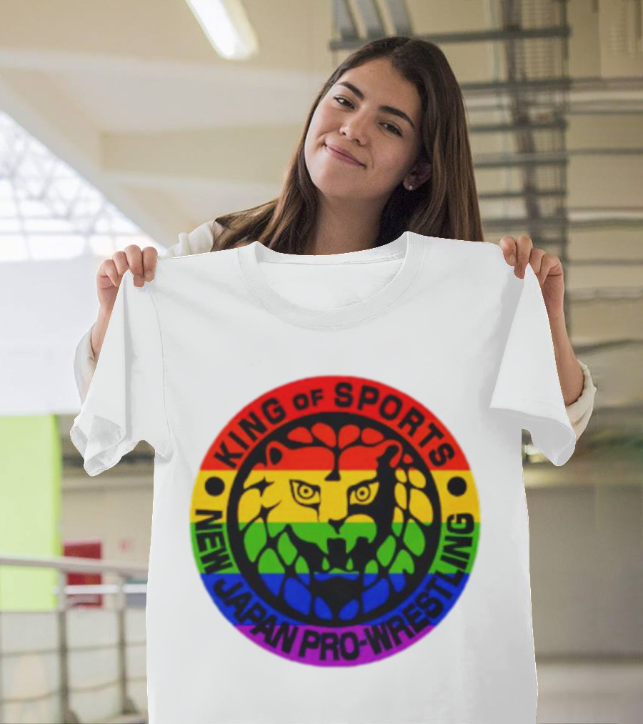 King Of Sports New Japan Pro-Wrestling Rainbow Lion T-Shirt