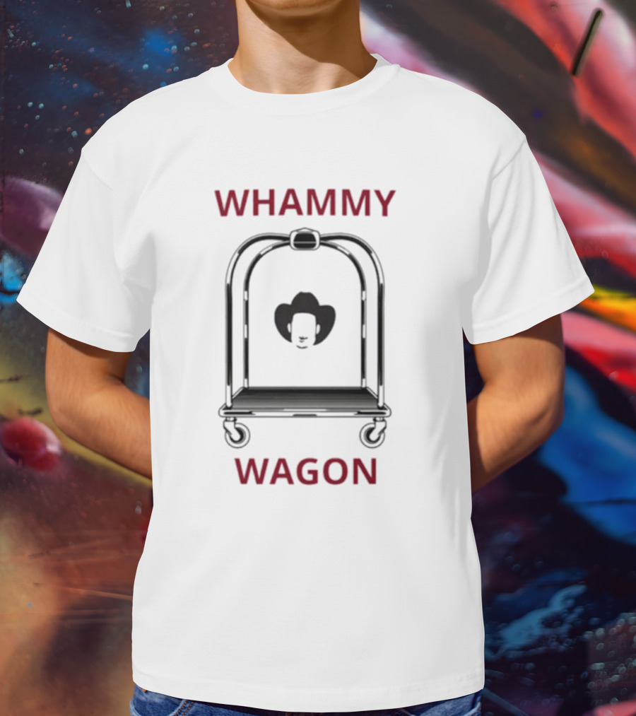WHAMMY WAGON LUGGAGE CART COWBOY HAT T-Shirt