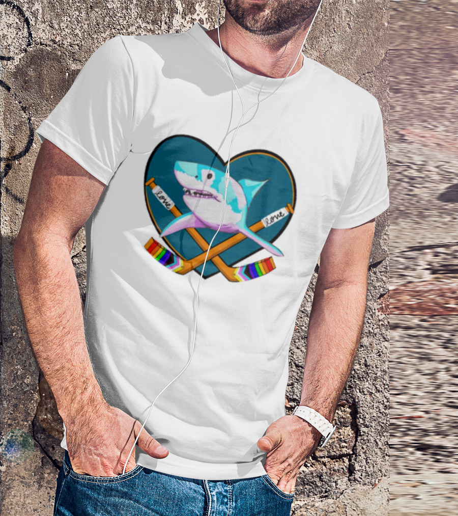 San Jose Sharks Pride Night Love Inclusion Diversity Hockey T-Shirt