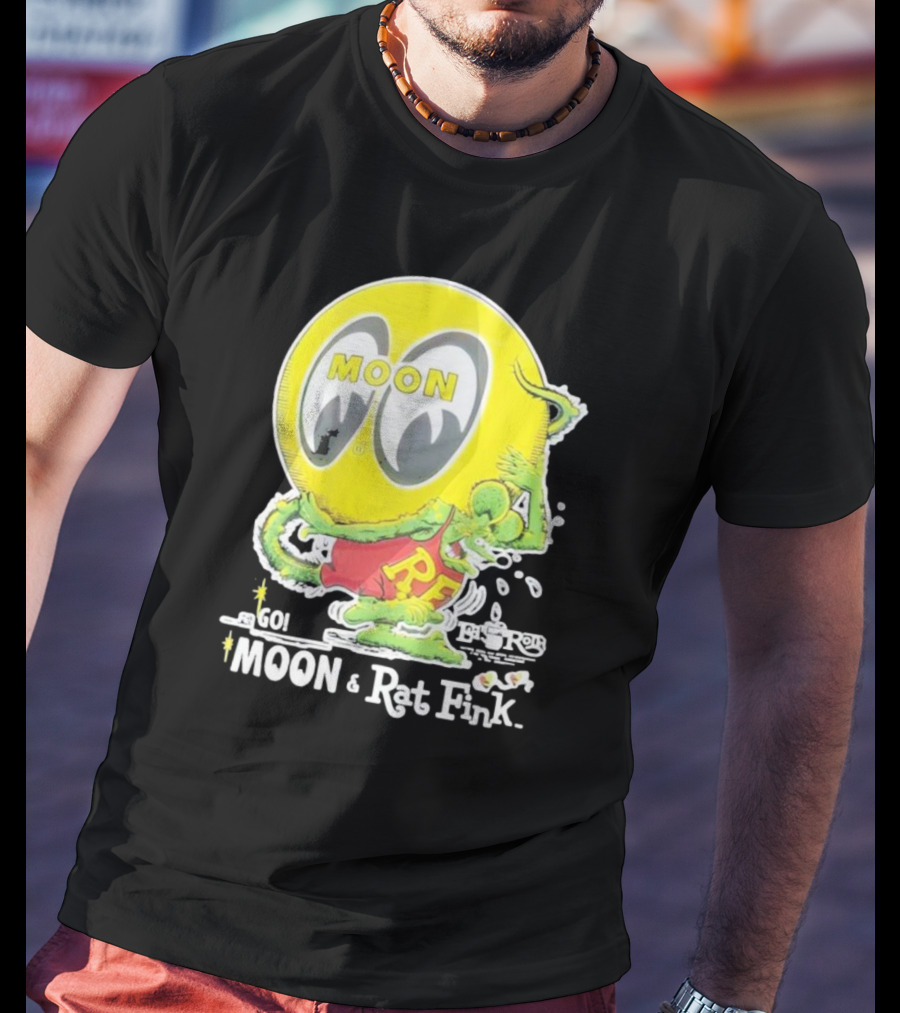 Go MOON And Rat Fink T-Shirt
