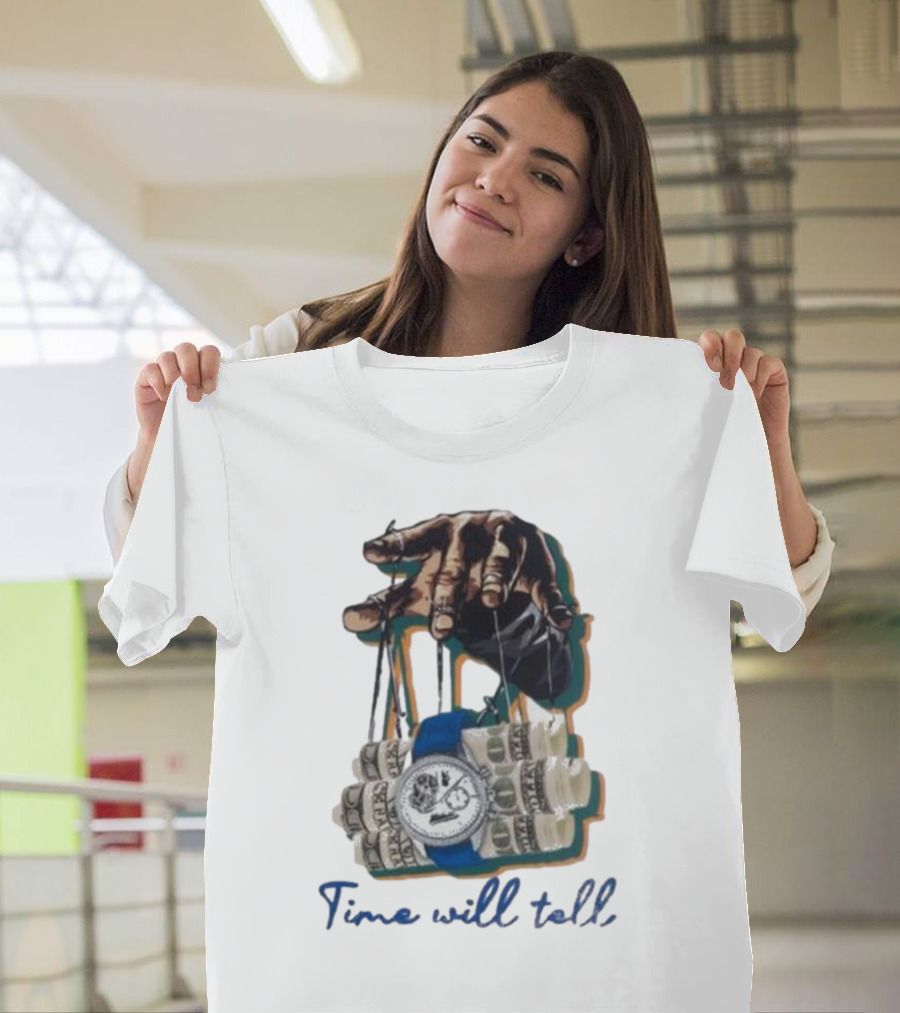Makobi Time Will Tell Hand Controlling Watch And Money Rolls T-Shirt