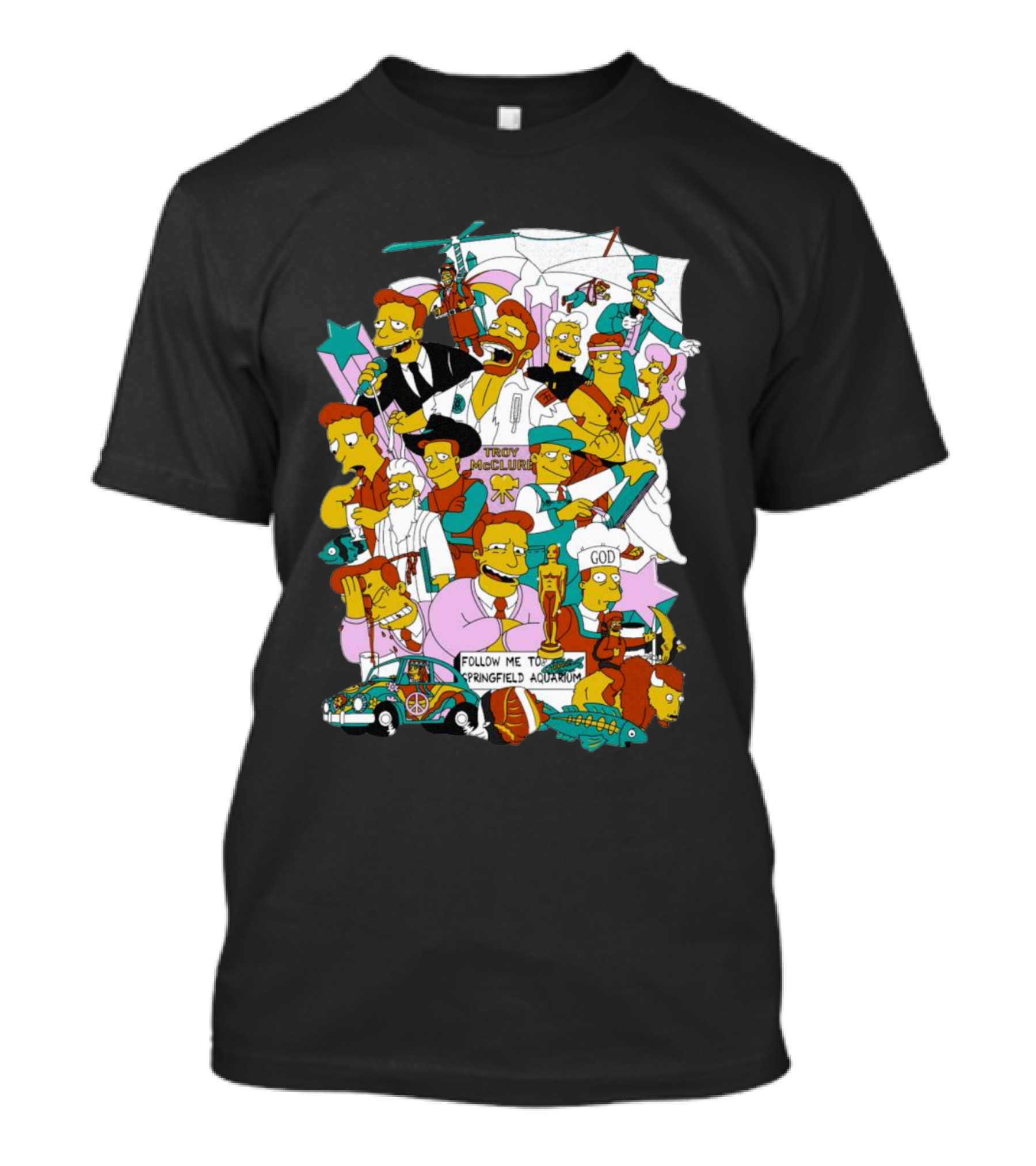 HI I’m Troy Mcclure Follow Me To Springfield Aquarium Simpsons T-Shirt