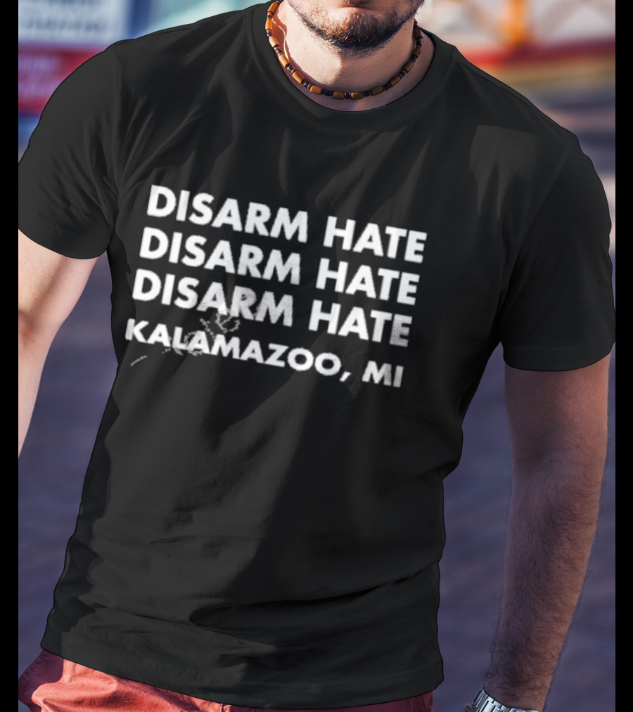 Disarm Hate Disarm Hate Disarm Hate Kalamazoo MI T-Shirt