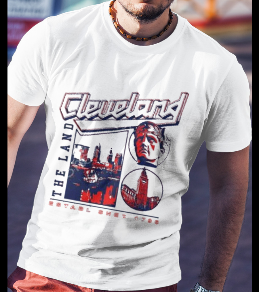 Cleveland The Land Established 1796 Skyline And Monument T-Shirt