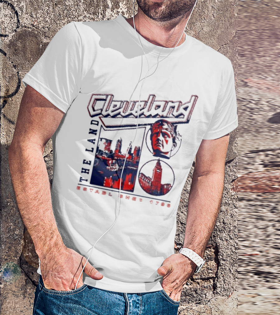 Cleveland The Land Established 1796 Skyline And Monument T-Shirt