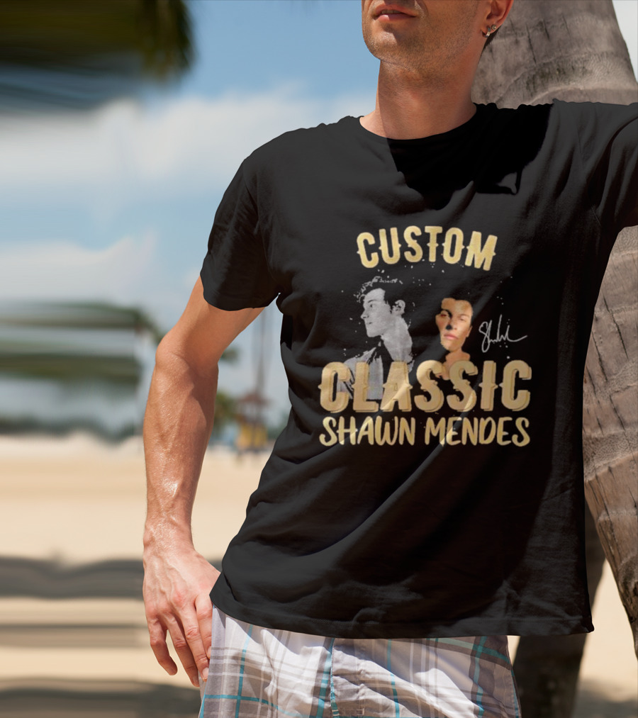 Custom Classic Shawn Mendes Signature T-Shirt