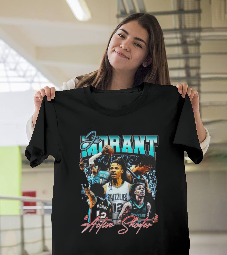 Ja Morant Grizzlies Active Shooter Basketball Star T-Shirt