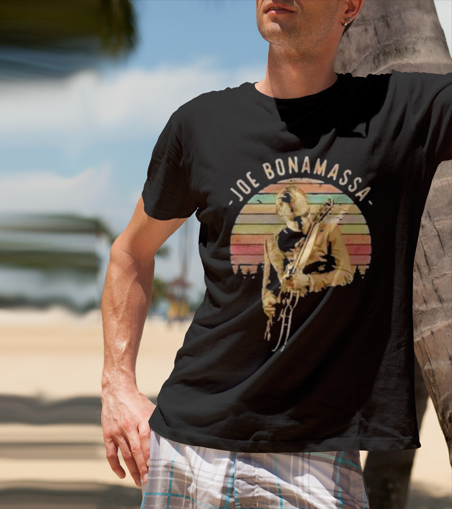Joe Bonamassa Vintage Sunset Guitar T-Shirt
