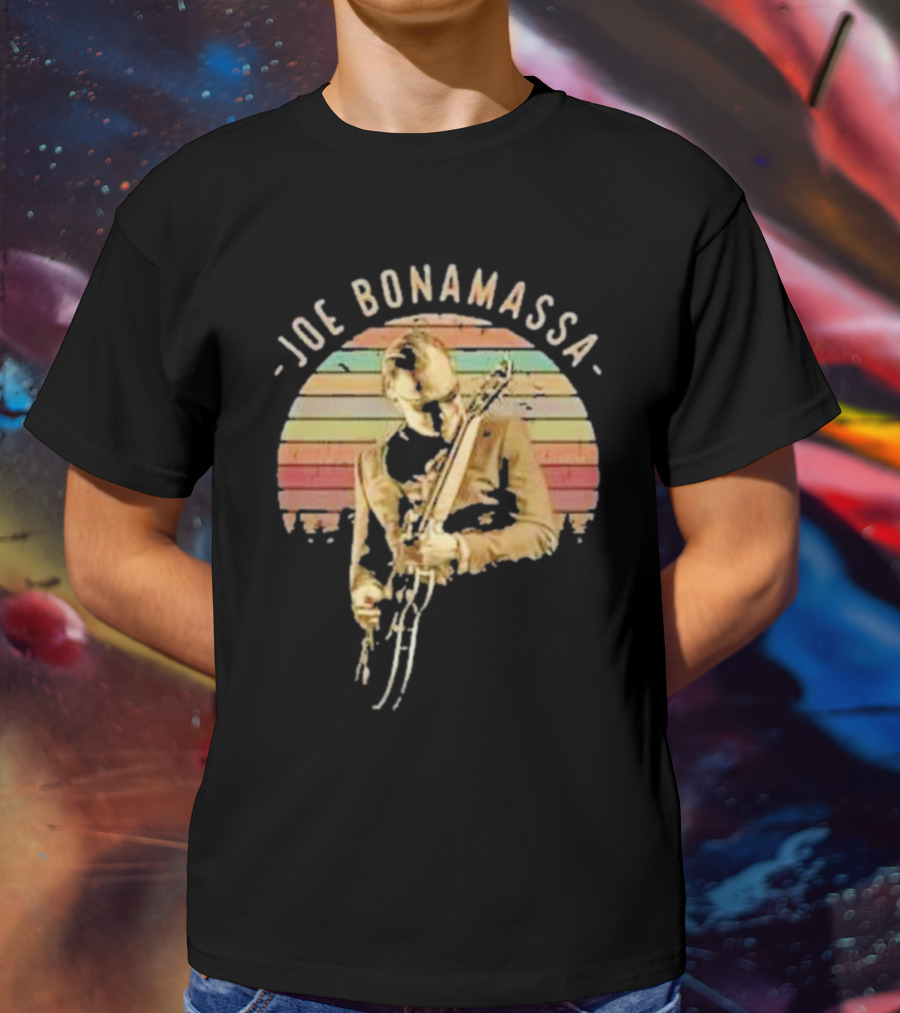 Joe Bonamassa Vintage Sunset Guitar T-Shirt