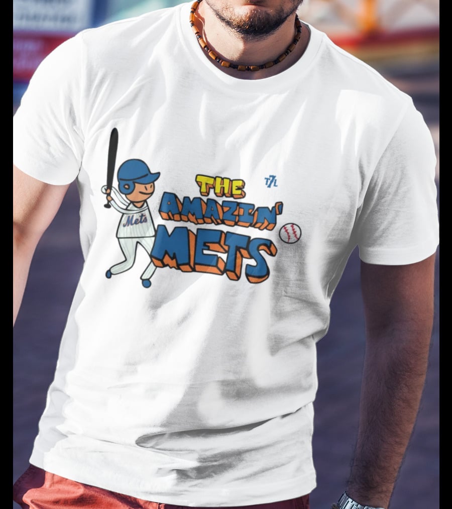 The Amazin' Mets Batter Doodle 7L T-Shirt