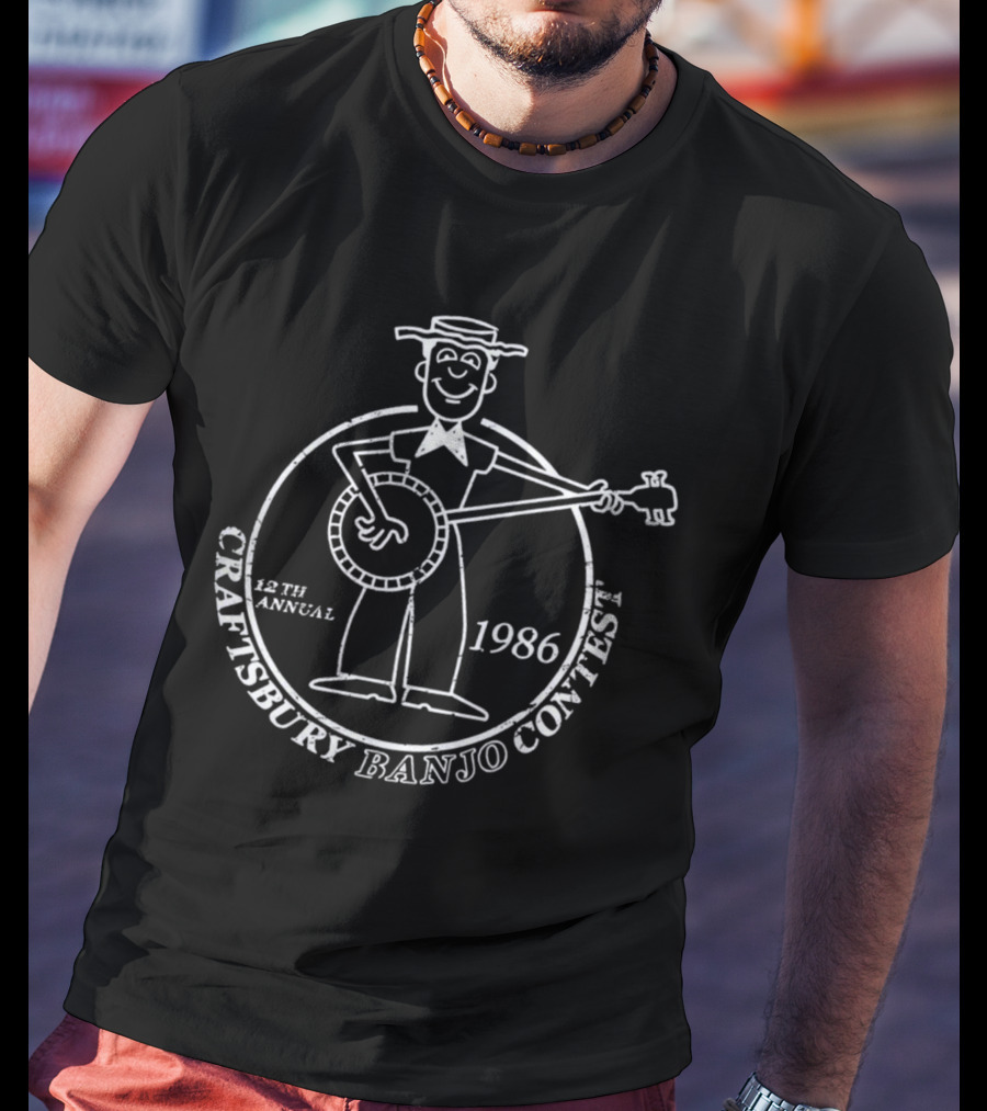 12th Annual Craftsbury Banjo Contest 1986 T-Shirt