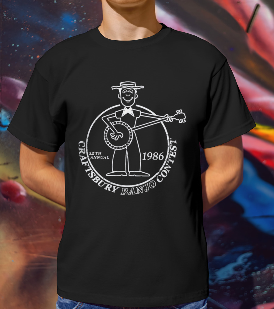 12th Annual Craftsbury Banjo Contest 1986 T-Shirt