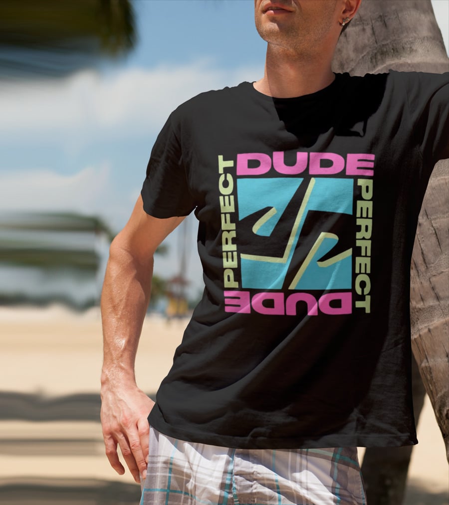 Dude Perfect DP Logo Neon Good Times Merch T-Shirt