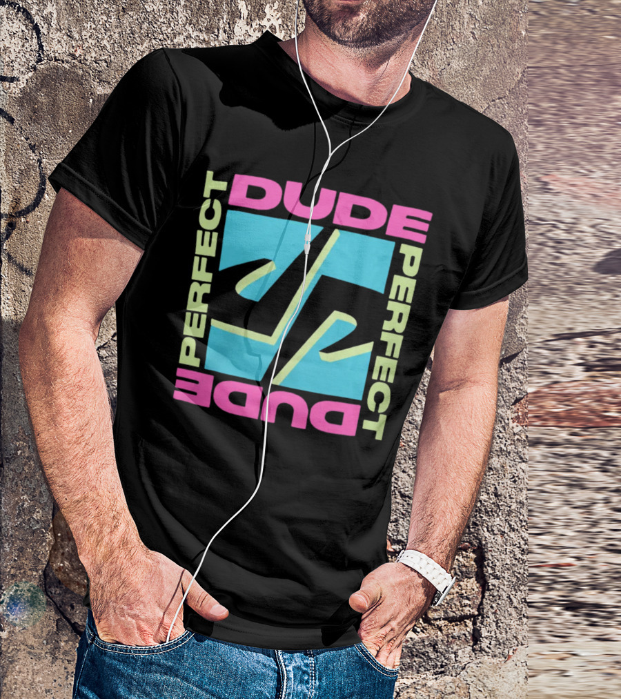 Dude Perfect DP Logo Neon Good Times Merch T-Shirt