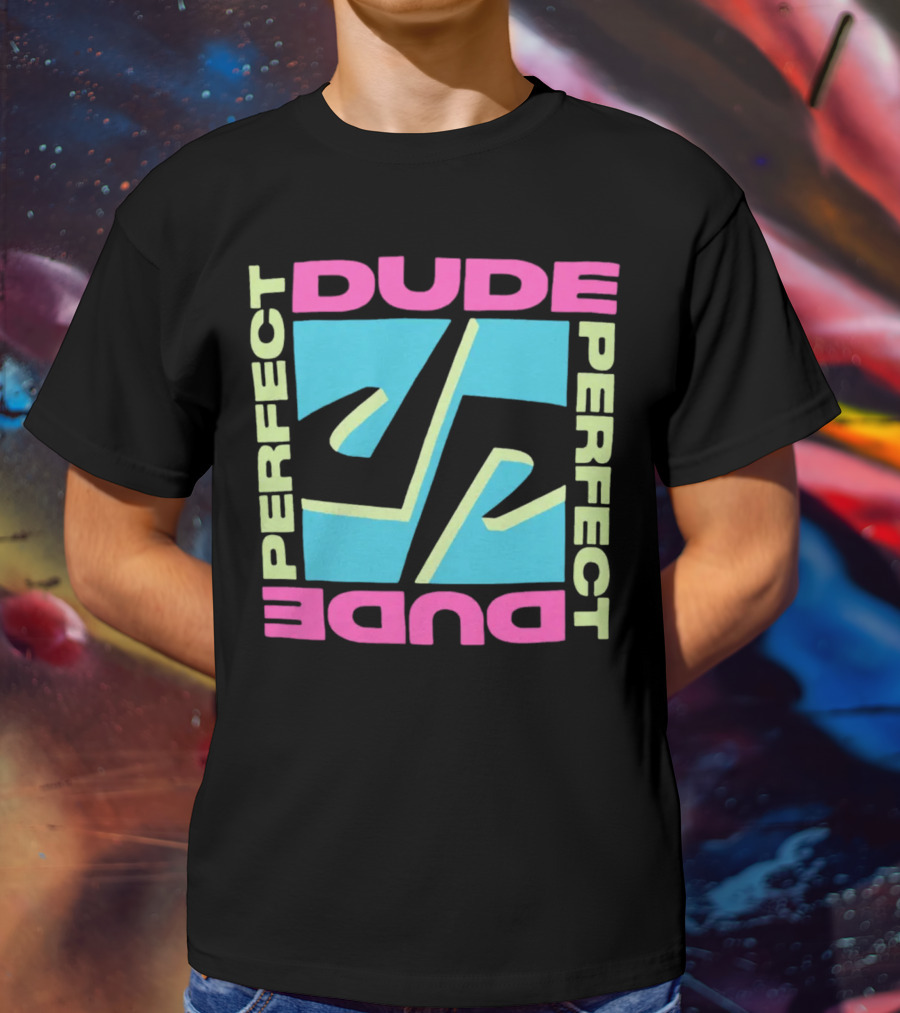 Dude Perfect DP Logo Neon Good Times Merch T-Shirt