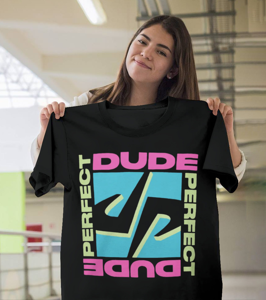 Dude Perfect DP Logo Neon Good Times Merch T-Shirt