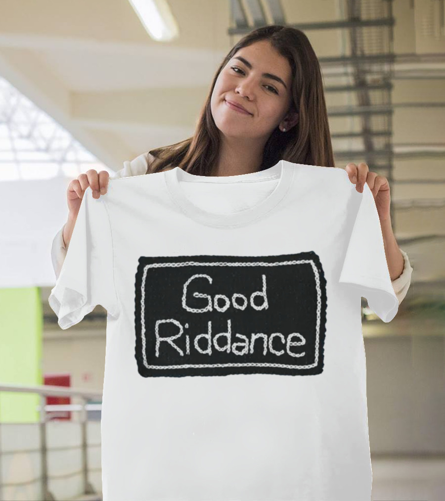 Gracie Abrams Good Riddance Crochet Black Patch T-Shirt